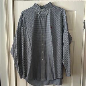 Men's Polo Ralph Lauren Black and White Checkered Shirt